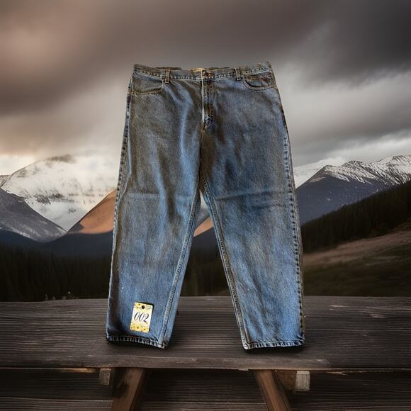 Harley-Davidson Jeans Denim Black Label Straight Leg Motorcycle Gift Men’s 44x30 - Picture 1 of 9